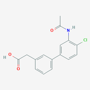 3-Acetamido-4'-chloro-3-biphenylacetic acid