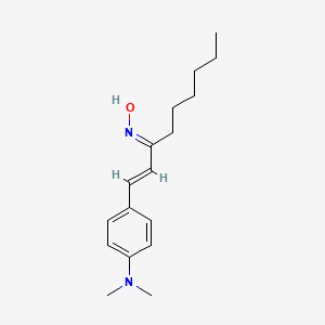 (NE)-N-[(E)-1-[4-(dimethylamino)phenyl]non-1-en-3-ylidene]hydroxylamine