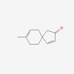 Spiro[4.5]deca-3,7-dien-2-one, 8-methyl-