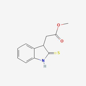 1H-Indole-3-acetic acid, 2,3-dihydro-2-thioxo-, methyl ester