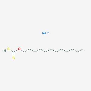 molecular formula C13H26NaOS2+ B14455698 Sodium;dodecoxymethanedithioic acid CAS No. 74543-20-7