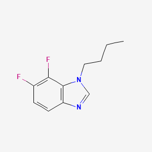 molecular formula C11H12F2N2 B1445570 1-丁基-6,7-二氟-1,3-苯并咪唑 CAS No. 1375069-34-3
