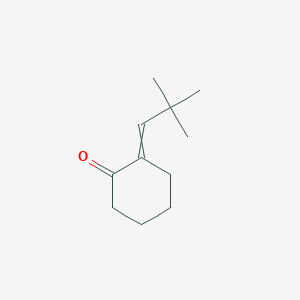 molecular formula C11H18O B14455700 2-(2,2-Dimethylpropylidene)cyclohexan-1-one CAS No. 72653-54-4