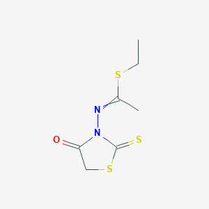 Ethyl N-(4-oxo-2-sulfanylidene-1,3-thiazolidin-3-yl)ethanimidothioate