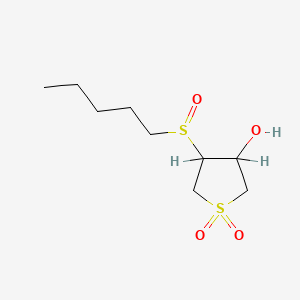 4-Pentylsulfinyltetrahydrothiophene-3-ol 1,1-dioxide