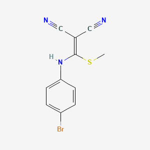 2-[(4-Bromoanilino)-methylsulfanylmethylidene]propanedinitrile