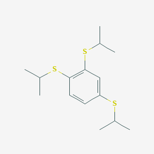 molecular formula C15H24S3 B14455781 1,2,4-Tris[(propan-2-yl)sulfanyl]benzene CAS No. 70415-95-1