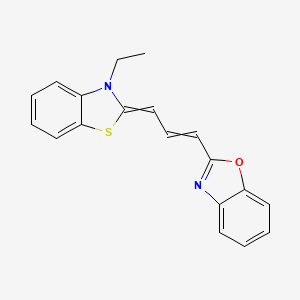 2-[3-(3-Ethyl-1,3-benzothiazol-2(3H)-ylidene)prop-1-en-1-yl]-1,3-benzoxazole