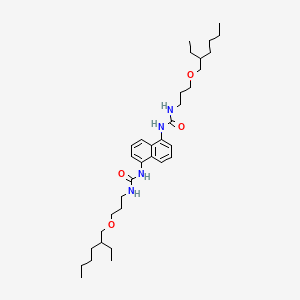 molecular formula C34H56N4O4 B14455845 1,5-Bis(2-ethylhexoxypropylaminocarbonylamino)naphthalene CAS No. 71216-01-8