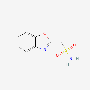 molecular formula C8H8N2O3S B14455846 2-Benzoxazolemethanesulfonamide CAS No. 73101-70-9