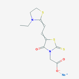 3-Thiazolidineacetic acid, 5-[(3-ethyl-2-thiazolidinylidene)ethylidene]-4-oxo-2-thioxo-, sodium salt