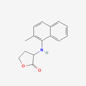 molecular formula C15H15NO2 B14455880 3-[(2-Methylnaphthalen-1-yl)amino]oxolan-2-one CAS No. 70622-28-5