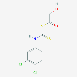 Carbanilic acid, 3,4-dichlorodithio-, glycolate