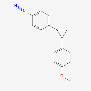 4-[2-(4-Methoxyphenyl)cyclopropyl]benzonitrile