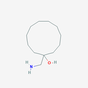 molecular formula C12H25NO B14455911 1-(Aminomethyl)cycloundecan-1-ol CAS No. 72799-67-8