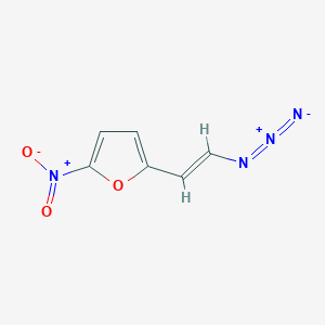 molecular formula C6H4N4O3 B14455949 Furan, 2-(2-azidoethenyl)-5-nitro- CAS No. 73023-88-8