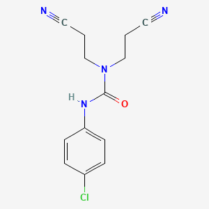 Urea, 1,1-bis(2-cyanoethyl)-3-(p-chlorophenyl)-