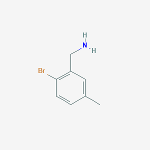 molecular formula C8H10BrN B1445596 (2-Bromo-5-methylphenyl)methanamine CAS No. 1261776-69-5