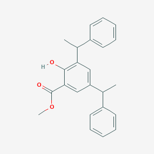 Methyl 2-hydroxy-3,5-bis(1-phenylethyl)benzoate