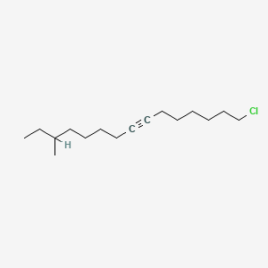 molecular formula C16H29Cl B14455967 7-Pentadecyne, 1-chloro-13-methyl- CAS No. 71317-61-8