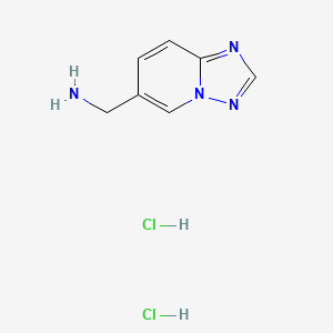 molecular formula C7H10Cl2N4 B1445597 [1,2,4]Triazolo[1,5-a]pyridin-6-ylmethanamine dihydrochloride CAS No. 1352305-24-8