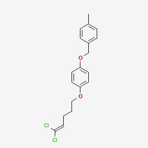 1-[(5,5-Dichloropent-4-en-1-yl)oxy]-4-[(4-methylphenyl)methoxy]benzene