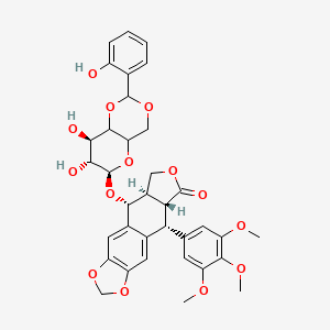 Podophyllotoxin-salicyliden-glucosid [German]