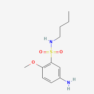 molecular formula C11H18N2O3S B14456074 5-Amino-N-butyl-2-methoxybenzenesulphonamide CAS No. 71411-70-6