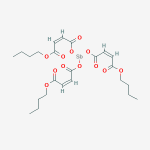 5,7,12-Trioxa-6-stibahexadeca-2,9-dienoic acid, 6-[[(2Z)-4-butoxy-1,4-dioxo-2-buten-1-yl]oxy]-4,8,11-trioxo-, butyl ester, (2Z,9Z)-