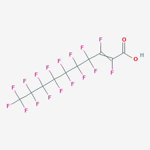 molecular formula C10HF17O2 B14456144 2,3,4,4,5,5,6,6,7,7,8,8,9,9,10,10,10-Heptadecafluorodec-2-enoic acid CAS No. 71178-11-5