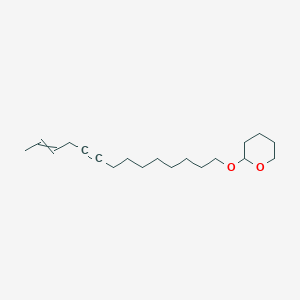 molecular formula C19H32O2 B14456146 2H-Pyran, tetrahydro-2-(12-tetradecen-9-ynyloxy)- CAS No. 71317-77-6