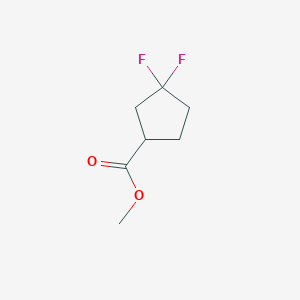 molecular formula C7H10F2O2 B1445616 3,3-二氟环戊烷-1-甲酸甲酯 CAS No. 1394129-94-2