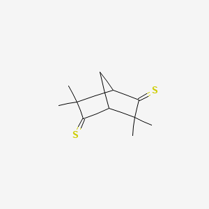 molecular formula C11H16S2 B14456192 3,3,6,6-Tetramethylbicyclo[2.2.1]heptane-2,5-dithione CAS No. 75503-14-9