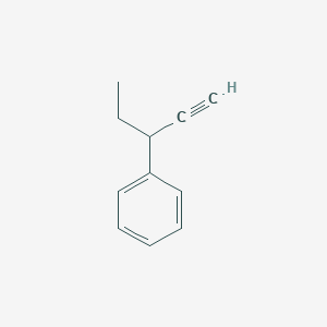 molecular formula C11H12 B14456248 (Pent-1-yn-3-yl)benzene CAS No. 69153-22-6