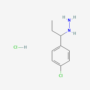 (p-Chloro-alpha-ethylbenzyl)hydrazine hydrochloride