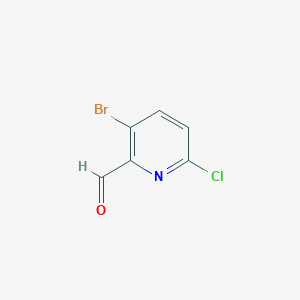 molecular formula C6H3BrClNO B1445633 3-Bromo-6-chloropicolinaldehyde CAS No. 1060815-64-6