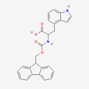 molecular formula C26H22N2O4 B1445634 2-((((9H-Fluoren-9-yl)methoxy)carbonyl)amino)-3-(1H-indol-4-yl)propanoic acid CAS No. 1464091-37-9