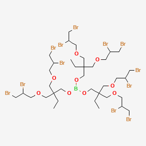 molecular formula C36H63BBr12O9 B14456369 Tris{2,2-bis[(2,3-dibromopropoxy)methyl]butyl} borate CAS No. 68555-87-3