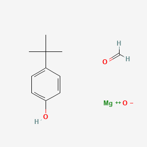 molecular formula C11H16MgO3 B14456378 Magnesium;4-tert-butylphenol;formaldehyde;oxygen(2-) 