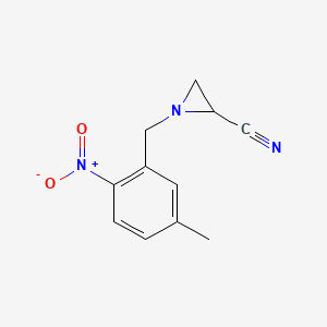 1-[(5-Methyl-2-nitrophenyl)methyl]aziridine-2-carbonitrile