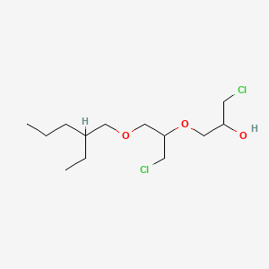 molecular formula C13H26Cl2O3 B14456433 1-Chloro-3-(1-chloromethyl-2-(2-ethylamyloxy)ethoxy)-2-propanol CAS No. 68938-76-1