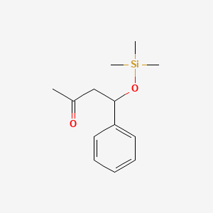 molecular formula C13H20O2Si B14456480 2-Butanone, 4-phenyl-4-[(trimethylsilyl)oxy]- CAS No. 75391-09-2