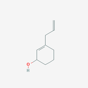 molecular formula C9H14O B14456493 2-Cyclohexen-1-ol, 3-(2-propenyl)- CAS No. 69016-40-6