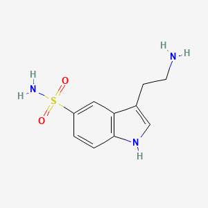 molecular formula C10H13N3O2S B14456527 3-(2-Aminoethyl)-1h-indole-5-sulfonamide CAS No. 74383-18-9