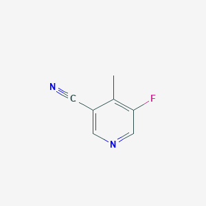 molecular formula C7H5FN2 B1445653 5-氟-4-甲基烟腈 CAS No. 1428262-86-5