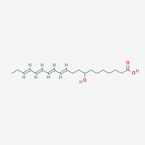 molecular formula C20H32O3 B14456532 Eicosatetraenoic acid, 8-hydroxy- CAS No. 73179-96-1