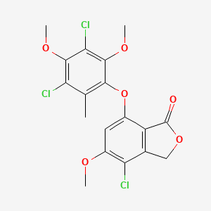 molecular formula C18H15Cl3O6 B14456548 Buellolide CAS No. 69799-33-3