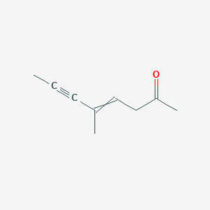 molecular formula C9H12O B14456550 5-Methyloct-4-en-6-yn-2-one CAS No. 71870-56-9