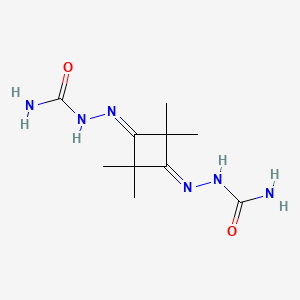 molecular formula C10H18N6O2 B14456564 1,3-Cyclobutanedione, 2,2,4,4-tetramethyl-, disemicarbazone CAS No. 73806-30-1