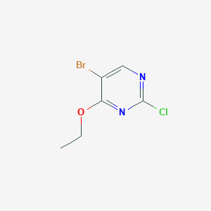 molecular formula C6H6BrClN2O B1445659 5-溴-2-氯-4-乙氧基嘧啶 CAS No. 1289005-72-6